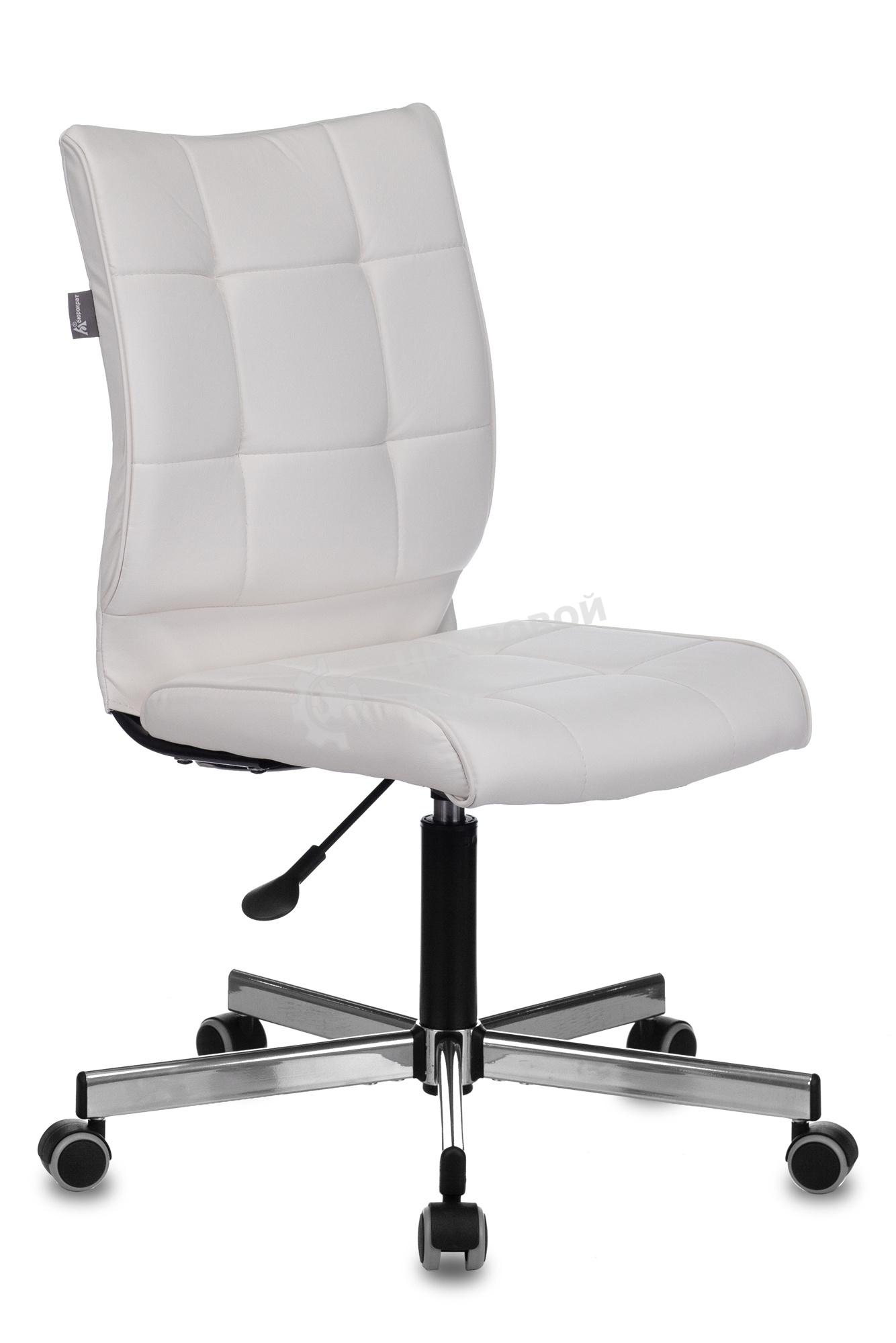 Кресло компьютерное Бюрократ CH-330M белый Lincoln 100, искусственная кожа, крестовина металл хром