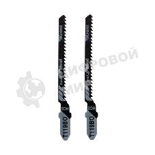 Пилка для электролобзика по оргстеклу Kranz T119BO 76 мм 12 зубьев на дюйм 4-20 мм фигурный рез (2 шт./уп.)