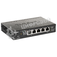 Коммутатор D-Link DGS-1100-05PDV2 5G 2PoE настраиваемый