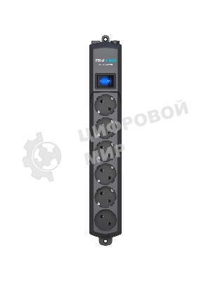 Сетевой фильтр Surge protector Pilot S Max (5 euros + 1GP), 15A/3.5kVA, automatic, 5 m, graphite