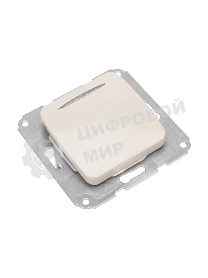 Выключатель Kranz DEA 1кл (инд) с/у 10А мех. бежевый (1/10/120)