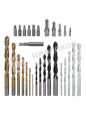 Набор сверл Matrix комбинированный (бетон 4-10 мм, мет. 2-10 мм, дер. 4-10 мм, дюбеля) 300 пр.