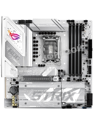 Материнская плата ASUS ROG STRIX B860-G GAMING WIFI, LGA 1851, Intel B860, 4xDDR5, 4xSATA, 4xM.2, 1xPCIe 5.0 x16, 1xDP, 1xHDMI, 1xThunderbolt 4, 1x 2.5Gb LAN, 1xUSB-C 20Gbps, 1xUSB-A 10Gbps, 3xUSB-A 5Gbps, 4xUSB-A 2.0, 2x3.5 мм, 7.1, mATX