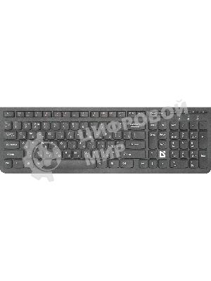 Комплект клавиатура+мышь Defender Columbia C-775 беспроводной, USB, 1600 DPI, чёрный