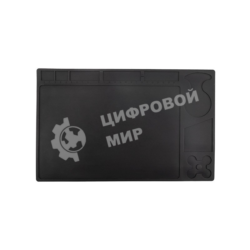 Коврик антистатический термостойкий 329х208х2.6 мм черный