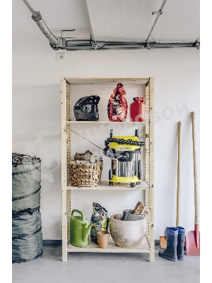 Строительный пылесос Karcher WD 3 P S V-17/4/20 желтый, 1000 Вт, уборка сухая/сбор воды, пылесборник мешок/контейнер, 17 л