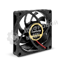 Вентилятор для корпуса ExeGate ExtraSilent ES07015S2P черный, 70 мм, 2000 об/мин, 18 дБ, 2 pin