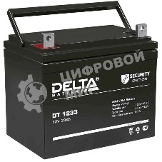 Батарея Delta DT 1233 (33 А\ч, 12В) свинцово- кислотный аккумулятор