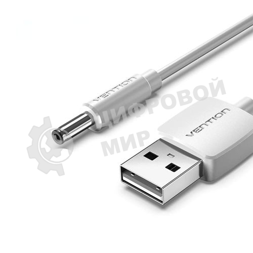 Кабель Vention USB AM/DC-jack 3.5мм M - 1м белый
