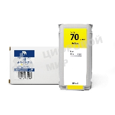 Струйный картридж NVPrint 70 (NV-C9454A) Yellow для HP DesignJet Z2100/Z3100/Z3200/Z5200/Z5400 (130 мл) совместимый