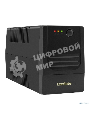 Источник бесперебойного питания ExeGate Power NB-850.LED.AVR.4C13 (850VA/510W, LED, AVR, 4*C13, батарея 12V 9Ah, черный)