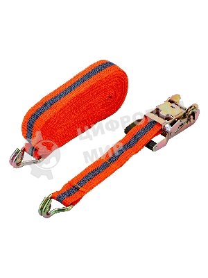 Ремень багажный с крюками, 0,038х10м, храповый механизм AutomaticStels