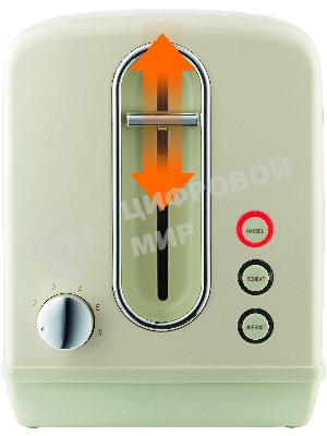 Тостер Gorenje T1100CLI 860Вт бежевый/серебристый