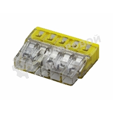 Клемма 5х(0.5-2.5мм) 5-х проводн. для распред. короб. (с контактн. пастой 