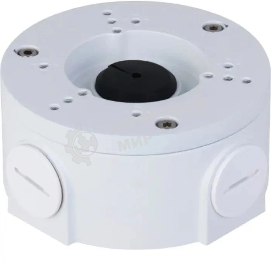 Монтажная коробка Dahua Материал: алюминий; применение: для видеокамер (определенные типы) Размеры: 101.2 мм 48.2 мм Отверстие для монтажа: 55.53; 68.54 (48.448.4); 703; 843 Степень защиты: IP6