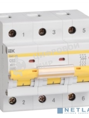 Выключатель автоматический ВА 47-100 3Р 10А 10 кА х-ка С IEK