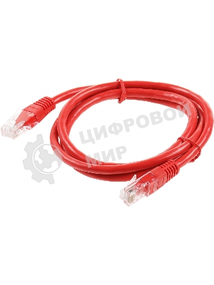 Патч-корд UTP Cablexpert cat.6, 1м, литой, многожильный, красный