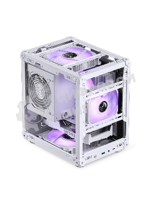 Компьютерный корпус без блока питания Case JONSBO C6, Mini-Tower, no fan, 1xUSB-A 3.2 + 1xUSB-C 3.2, mATX, mITX White