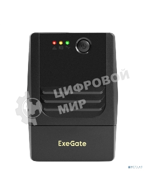 Источник бесперебойного питания ExeGate Power NB-850.LED.AVR.4C13 (850VA/510W, LED, AVR, 4*C13, батарея 12V 9Ah, черный)