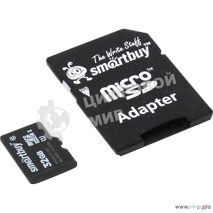 Флеш карта Smartbuy microSD 32Gb, microSDHC Class 10 (SD адаптер)