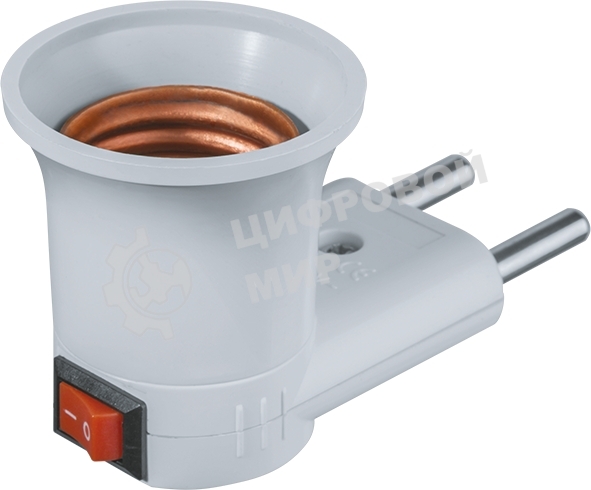 Патрон-переходник Navigator с розетки на E27 NLA-S-E27