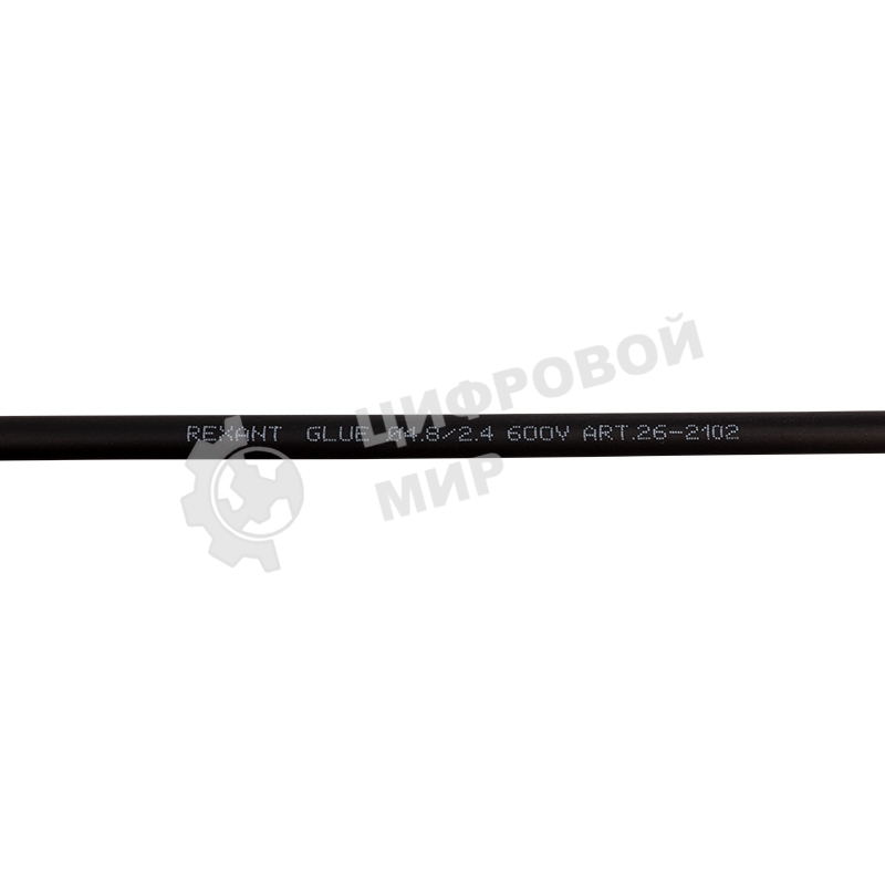 Трубка термоусаживаемая двухстенная клеевая Rexant 4.8/2.4мм (уп.10шт) по 1м черный