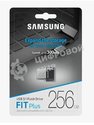 Флешка USB 256Gb USB Drive USB 3.1 Samsung FIT Plus (up to 300Mb/s) (MUF-256AB/APC)