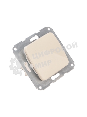 Выключатель Kranz DEA 1кл с/у 10А мех. бежевый (1/10/120)