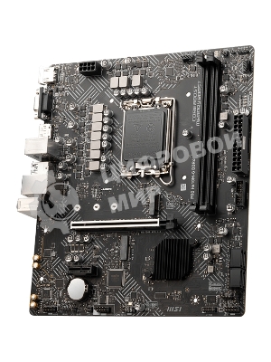 Материнская плата MSI PRO H610M-G, LGA 1700, Intel H610, 2xDDR5, 4xSATA, 1xM.2, 1xPCIe 4.0 x16, 1xPCIe 3.0 x1, 1xHDMI, 1xDP, 1xVGA, 1xRJ45 1Gb, 2xUSB-A 3.2 Gen 1, 4xUSB-A 2.0, 3x3.5мм, 7.1, mATX
