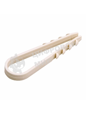 Дюбель-хомут нейлоновый Rexant 11-18 мм, белый, упаковка 100 шт.