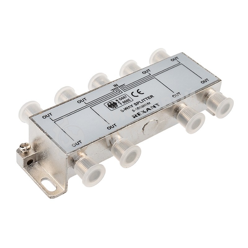 Делитель ТВ Rexant х 8 под F разъем 5-1000 МГц