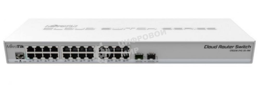 Маршрутизатор 24PORT 1000M CRS326-24G-2S+RM MIKROTIK