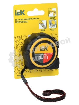 Рулетка измерительная Universal 3м IEK TIR10-1-003