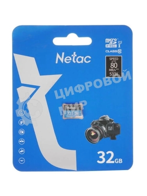 Флеш карта microSDHC 32Gb Netac P500 NT02P500STN-032G-S (без SD адаптера) 80Mb/s