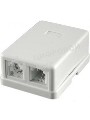 Розетка RJ-11 Двухпортовая, 2х6р4с