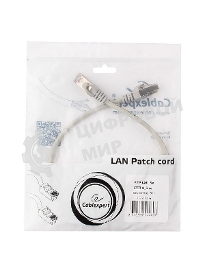 Патч-корд FTP Cablexpert cat.5e, 0.5м, литой, многожильный серый