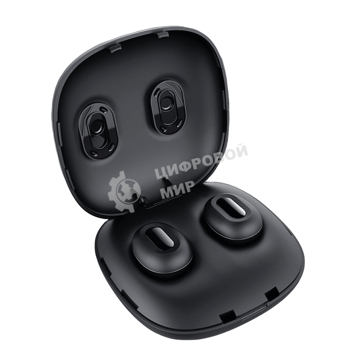 Наушники TWS GEOZON Track черный, внутриканальные, Bluetooth, до 4 ч