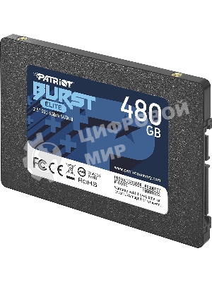 Накопитель SSD Patriot Burst Elite, 480Gb, SATA, 2.5