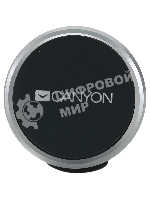 Держатель автомобильный Canyon Car Holder for Smartphones,magnetic suction function,with 2 plates(rectangle/circle), черный,40x35x50мм 0.033kg