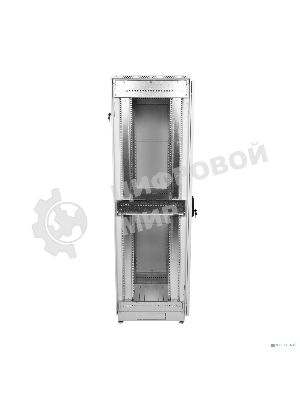 Шкаф телеком. напольный 42U (600x1000) дверь стекло (ШТК-М-42.6.10-1ААА) (3 коробки)