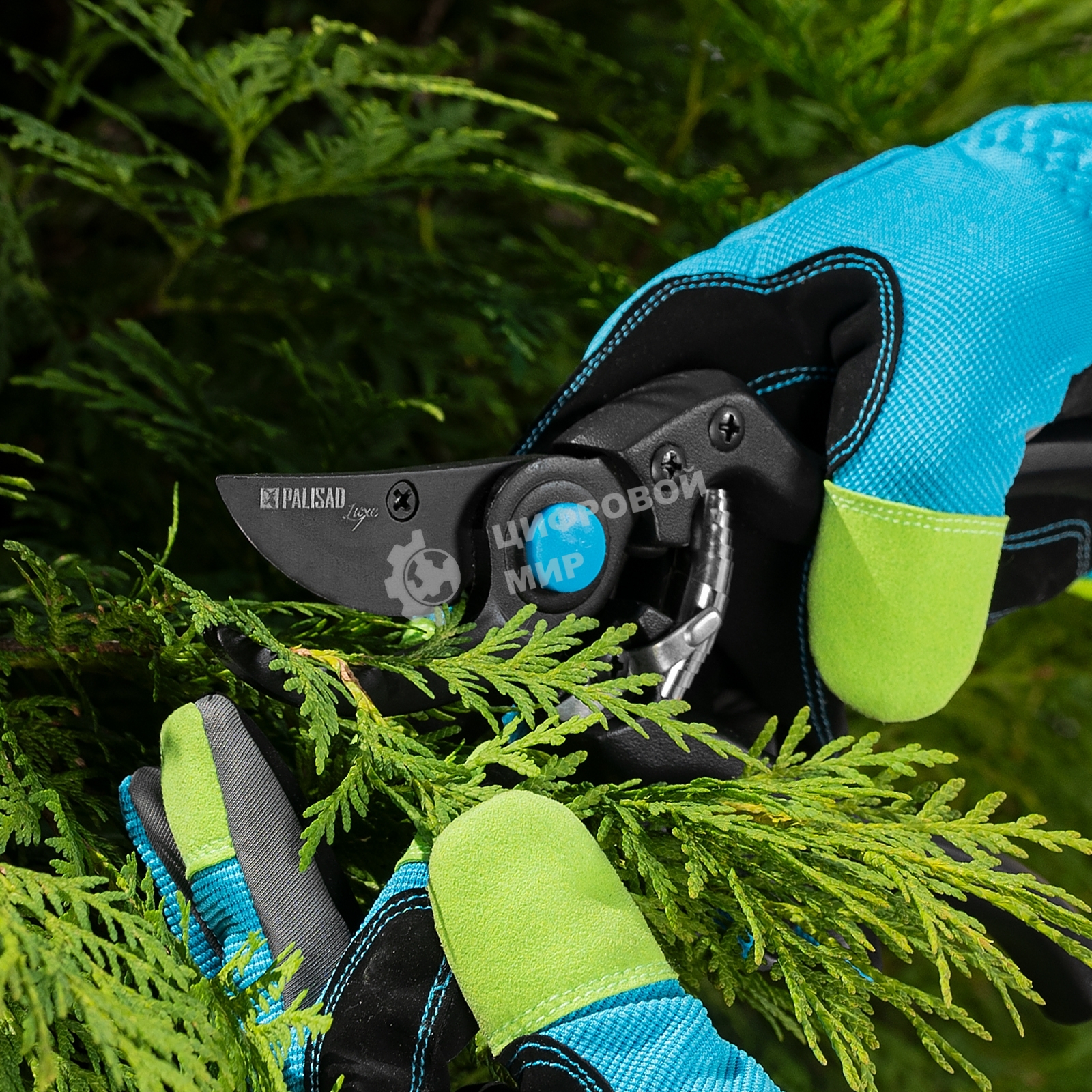 Секатор прямого реза Palisad LUXE 230 мм, алюминиевые рукоятки