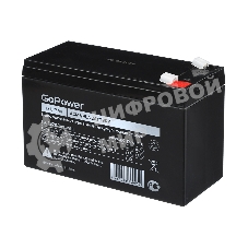 Аккумулятор свинцово-кислотный GoPower LA-1270/security 12V 7Ah клеммы T1/F1 (1/5)