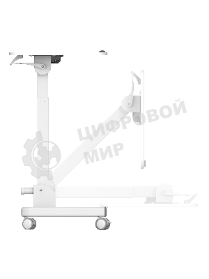 Стол для ноутбука Cactus VM-FDS109 столешница МДФ белый 73x50x108см (CS-FDS109WWT)