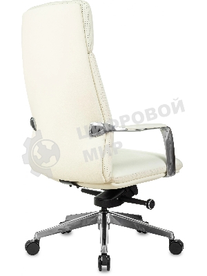 Кресло Бюрократ VEGA белый, кожа