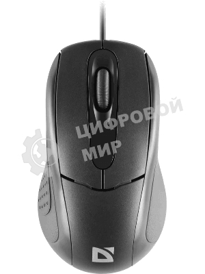 Мышь проводная Defender Standard MB-580 черный, 1000 dpi, USB, кнопки - 3