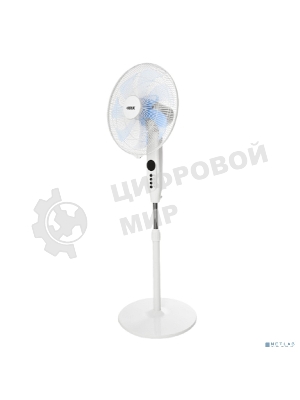 Вентилятор напольный DUX 7 лопастей, д/у управление, 50Вт белый 60-0221