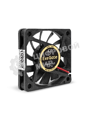 Вентилятор 12В DC ExeGate EX06010S2P (60x60x10 мм, Sleeve bearing (подшипник скольжения), 2pin, 2500RPM, 20dBA)