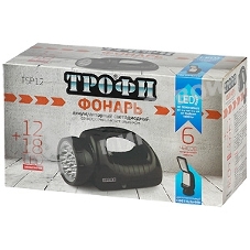 Фонарь ТРОФИ TSP12 12+18xLEDаккумуляторный 4V1.8А·ч ЗУ 220V