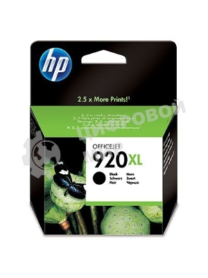 Картридж струйный HP 920XL CD975AE черный для HP OJ 6000/6500 (1200 стр.)