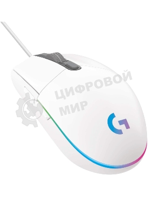 Мышь проводная Logitech G102 LIGHTSYNC белый, 8000 dpi, USB, кнопки - 6